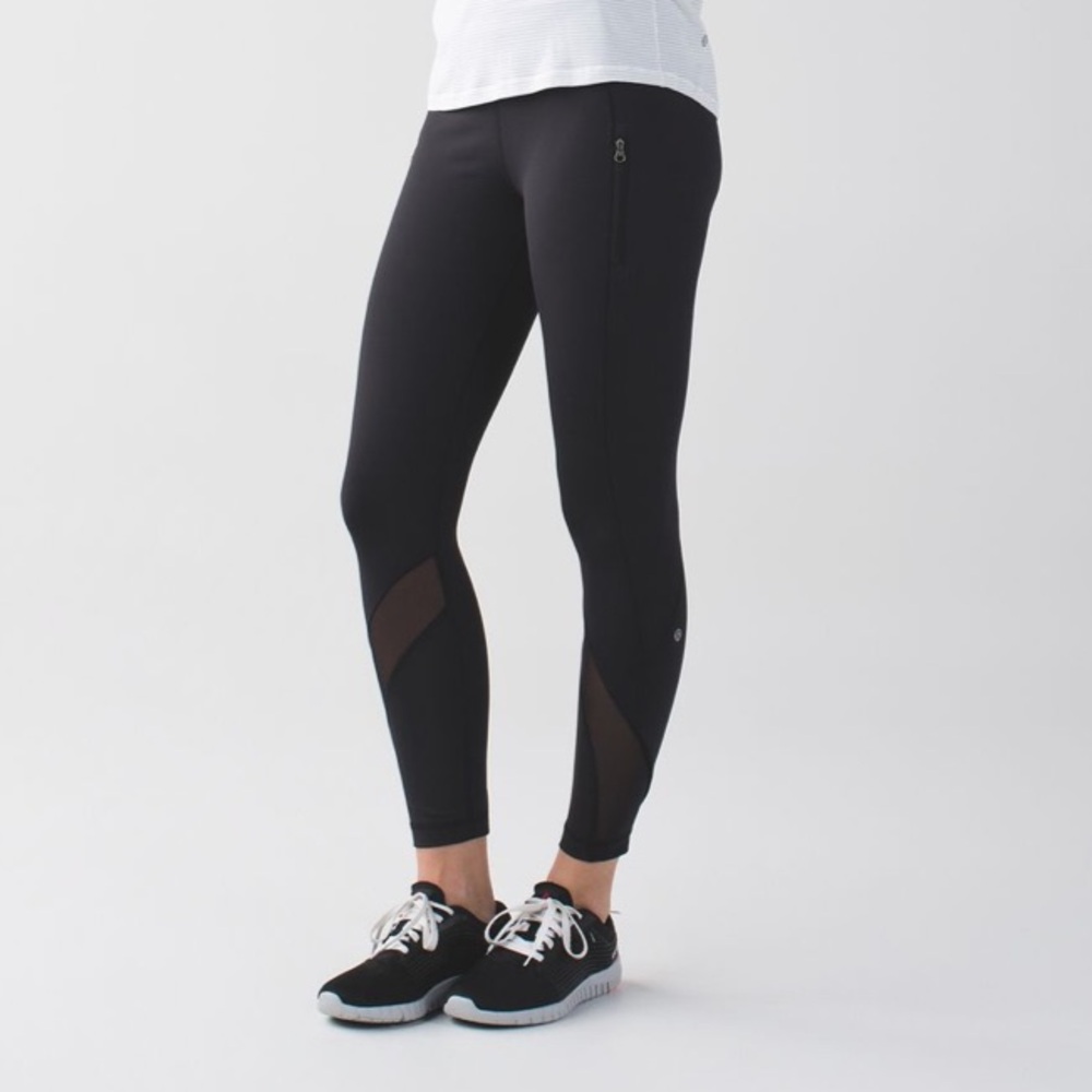 Lululemon Inspire Tight Black Mesh